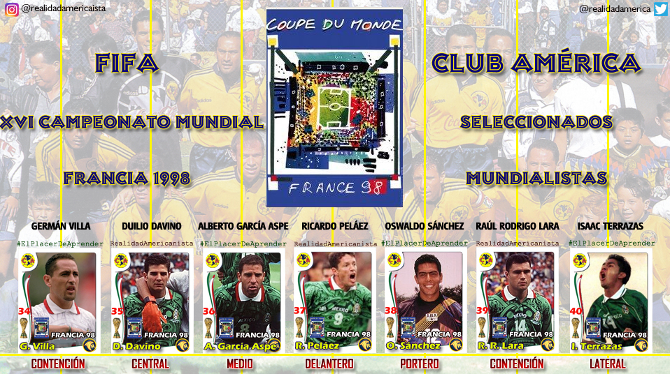 mundialistas club america 1998 francia